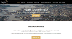 Desktop Screenshot of nautilusinvestigations.com.au