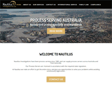 Tablet Screenshot of nautilusinvestigations.com.au